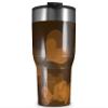 WraptorSkinz Skin Wrap compatible with 2017 and newer RTIC Tumblers 30oz Bokeh Hearts Orange (TUMBLER NOT INCLUDED) view 1