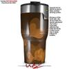 WraptorSkinz Skin Wrap compatible with 2017 and newer RTIC Tumblers 30oz Bokeh Hearts Orange (TUMBLER NOT INCLUDED) view 2