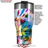 WraptorSkinz Skin Wrap compatible with 2017 and newer RTIC Tumblers 30oz Floral Splash (TUMBLER NOT INCLUDED) view 2