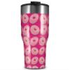 WraptorSkinz Skin Wrap compatible with 2017 and newer RTIC Tumblers 30oz Donuts Hot Pink Fuchsia (TUMBLER NOT INCLUDED) view 1