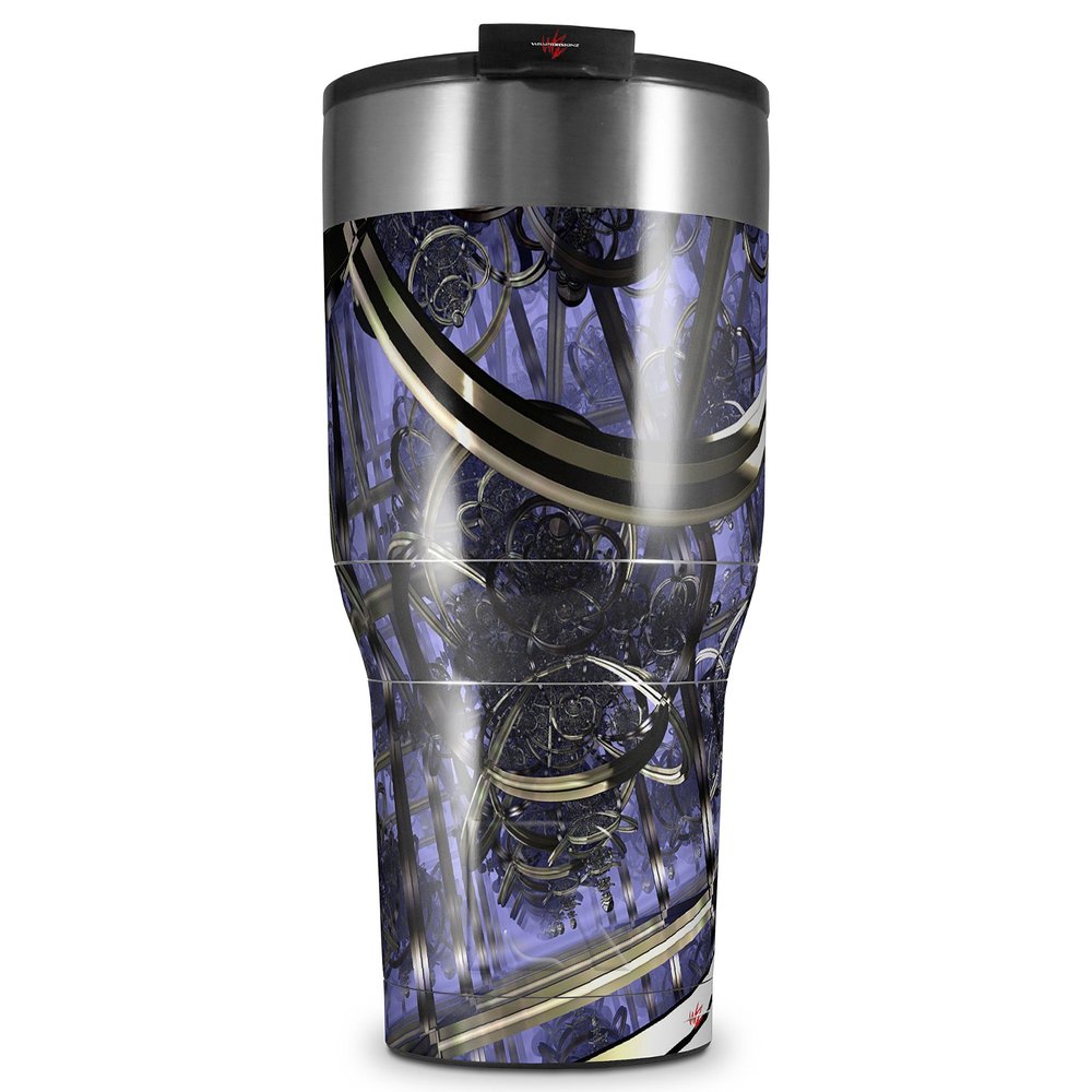 WraptorSkinz Skin Wrap compatible with 2017 and newer RTIC Tumblers 30oz Gyro Lattice (TUMBLER NOT INCLUDED)