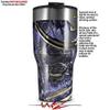 WraptorSkinz Skin Wrap compatible with 2017 and newer RTIC Tumblers 30oz Gyro Lattice (TUMBLER NOT INCLUDED) view 2