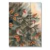 Wile E. Wood Bartholet's House Finches Wood Wall Art, 11x15, Tan view 1