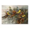 Wile E. Wood Bartholet's Gold Finches Wood Wall Art, Tan view 1
