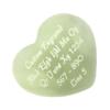Innovative Surface Art Stone Heart - Agate - Custom Engraved - 40mm - 1.5 inches - Love - Personalized (New Jade) view 1
