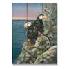 Wile E. Wood Bartholet's Horned Puffins Wood Wall Art, Tan view 1