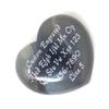 Innovative Surface Art Stone Heart - Custom Engraved - 40mm - 1.5 inches - Love - Personalized (Gray) view 1