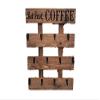 Rustic Wood Coffee Cup Rack your Color Choice 12 Mug Hooks Large Wall Mounted Mug Storage But First Coffee view 1