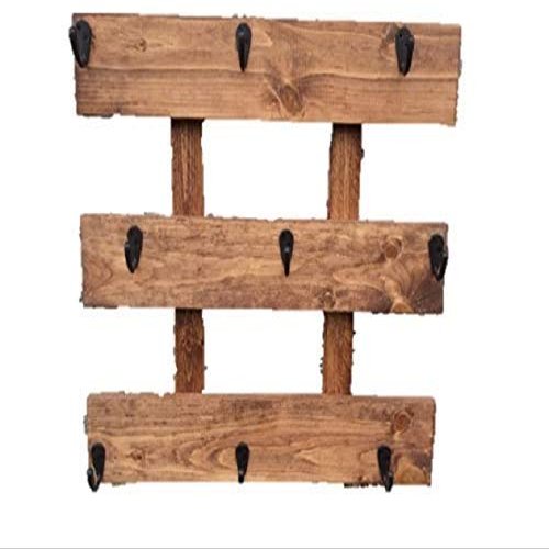 Wood Coffee Cup Rack Mug Holder Wall Mounted Kitchen Storage