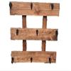 Rustic Wood Coffee Cup Rack Mug Holder Wall Mounted Kitchen Storage view 1