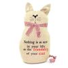 Gifts 4 All Occasions Limited SHATCHI-877 Stopper Cat Brown Febric Weighted Kids Room Door Stay Home Decor Gift, Multi view 1
