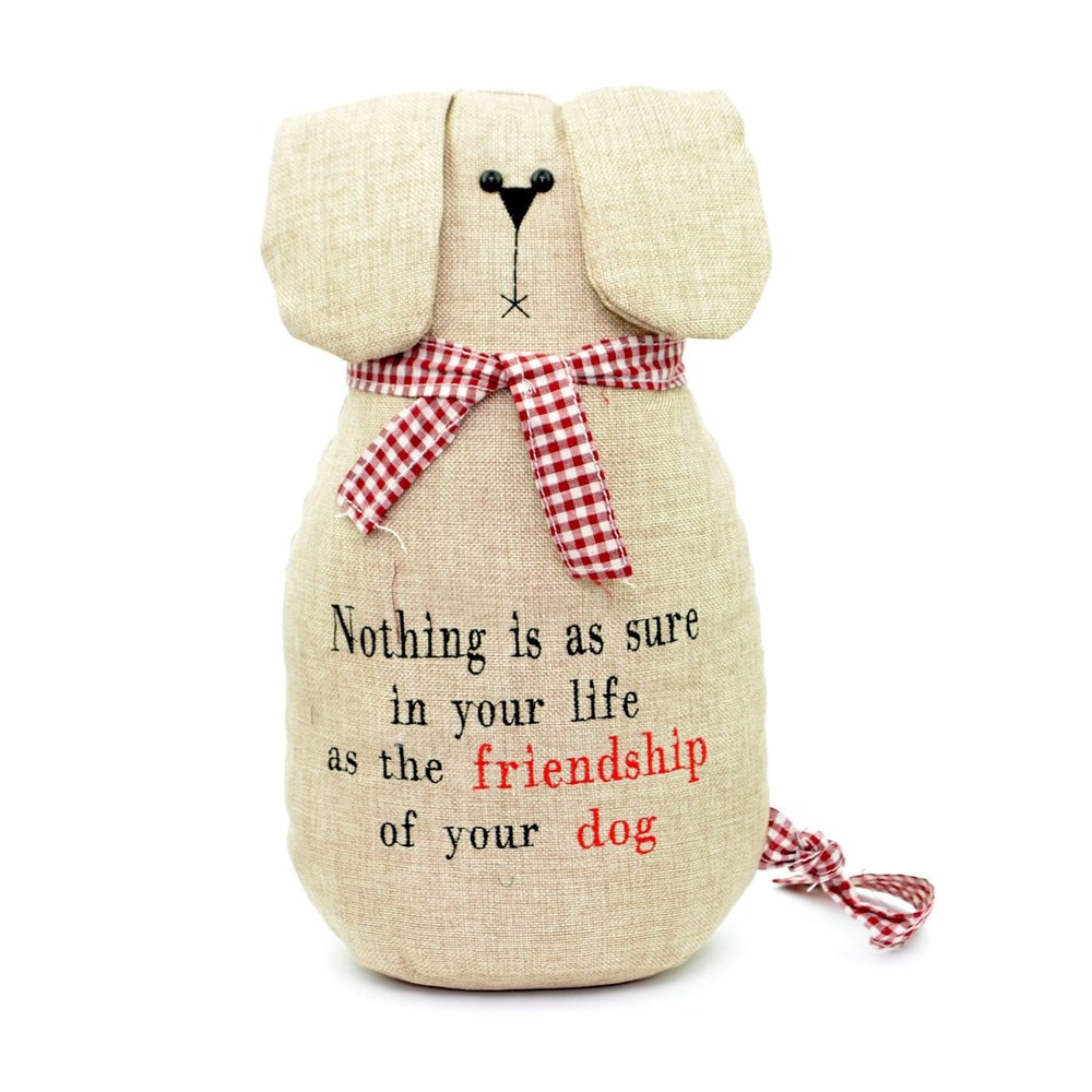 Gifts 4 All Occasions Limited SHATCHI-878 Stopper Dog Brown Febric Weighted Kids Room Door Stay Home Decor Gift, Multi