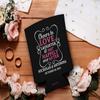 Personalized Gifts Personalized Wedding Coolie Cheers to Love Custom Names & Date Custom Wedding Favors 2-Pack Personalized Can Coolie Drink Coolers Black view 2