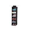 TELLW 3030120 Living Household Goods wholesale 6-lattice hanging clothes cabinet storage bag Non-woven fabric fabric multi-layer storage Bag view 1