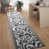 17 Ft Extra Long Non-Slip Washable Carpet Runner Rug with Rubber Backing (26" X 17'), Custom Floor Mat for Kitchen Hallway Stairs Bedroom Bathroom Entryway, Your Choice of Length, Lily Anthracite view 1