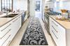 12 FT Long Non-Slip Washable Carpet Runner Rug with Rubber Backing (26" X 12'), Custom Floor Mat for Kitchen Hallway Stairs Bedroom Bathroom Entryway, Your Choice of Length, Lily Anthracite view 4