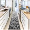 20 Ft Extra Long Non-Slip Washable Carpet Runner Rug with Rubber Backing, Custom Floor Mat for Kitchen Hallway Stairs Bedroom Bathroom Entryway, Your Choice of Length, Lily Anthracite (26" X 20') view 4