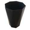 MYtodo Simple and Stylish no Cover Living Room Trash cans Bathroom Office Plastic Basket (Black) view 1