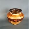 Large Display Vase With A Beautiful Star Design Made From Many Pieces of Hardwood From All Over The World. view 2