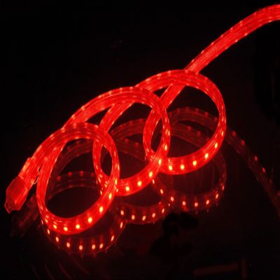 CBConcept UL Listed, 16.4 Feet,Super Bright 4500 Lumen, Red, Dimmable, 110-120V AC Flexible Flat LED Strip Rope Light, Commercial Grade, Indoor Outdoor use, Ready to Plug n Shine
