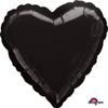 Anagram Heart-Black Foil Balloon, 18" view 1
