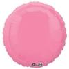 Anagram Round-Bright Bubble Gum Pink Foil Balloon, 18" view 1