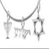 YESHUA (JESUS IN HEBREW) NAMED BY AN ANGEL OF GOD With Menorah And Star Of David, Yeshua, Messianic, Christian, Designer Snake Chain NecklaceHypoallergenic, Safe-Nickel, Lead, Cadmium Free view 1
