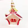 Glitterville Glass Nutcracker Candy Gingerbread House Christmas Tree Ornament view 2