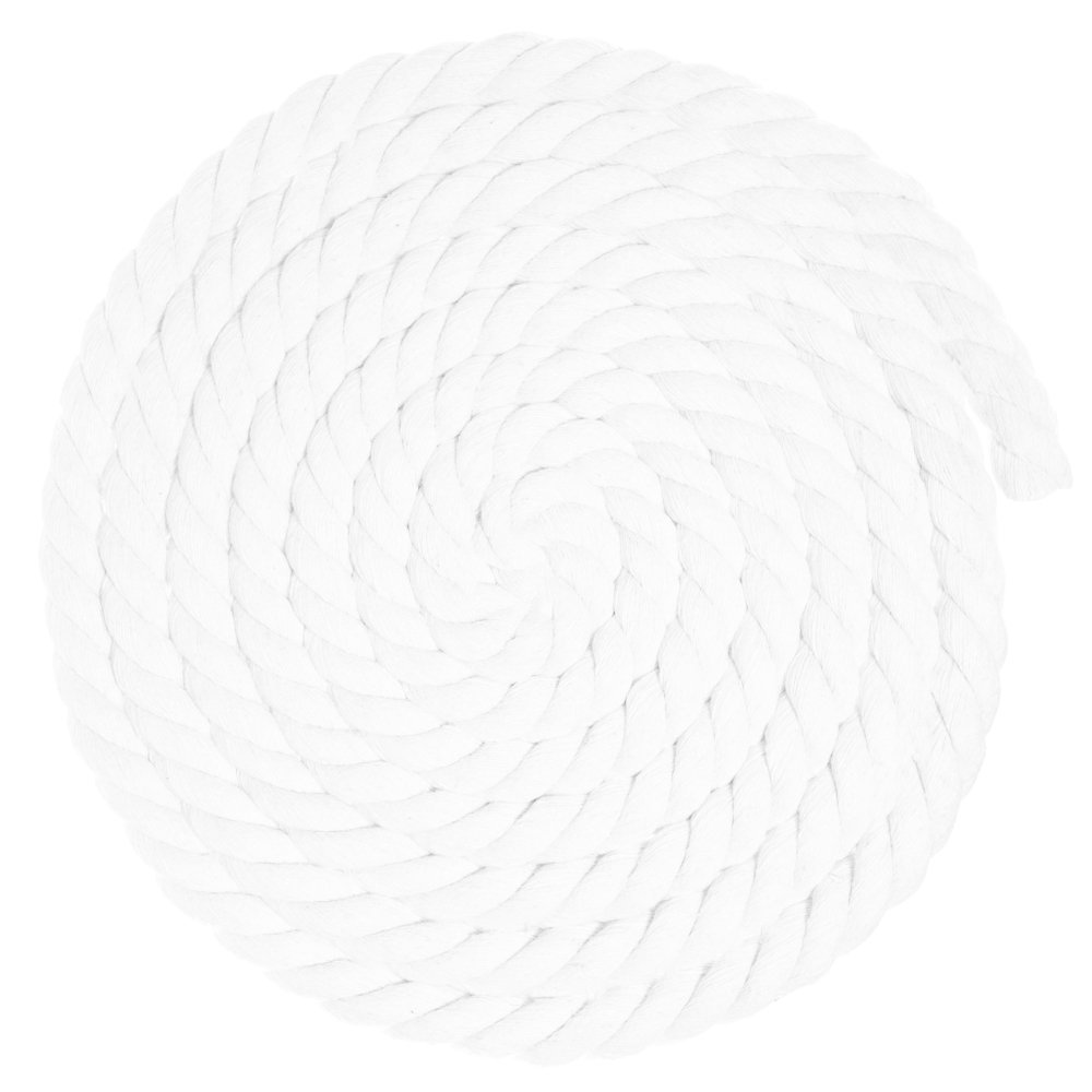 West Coast Paracord Twisted 3 Strand Natural Cotton Rope Artisan Cord 1/4, 1/2, 5/8, 3/4 and 1 Inch Diameters 10, 25, 50, 100 Feet