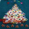 Knitted and Beaded Christmas Stocking view 1