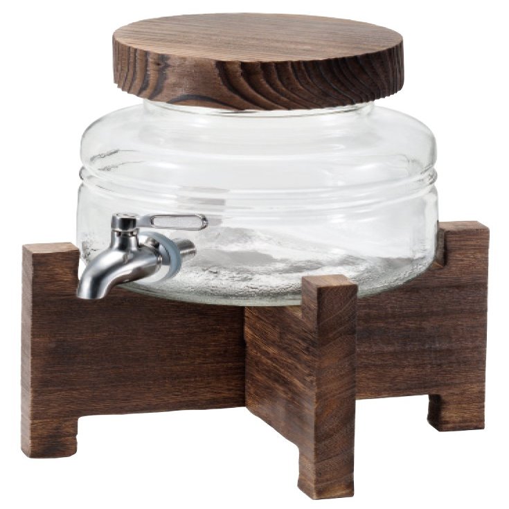 Aderia 8633 Sake Pot, Shochu Server, Shochu Sanmai Server, 6.6 gal (2 L), Stainless Steel Cock, Made in Japan