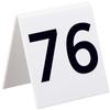 Alpine Industries 25 Pcs Acrylic Tent Style Table Numbers, 3"x3" (Numbered 76 Through 100) view 1