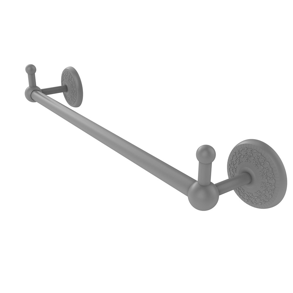 Allied Brass PMC-41-30-PEG Prestige Monte Carlo Collection 30 Inch Integrated Hooks Towel Bar, Matte Gray