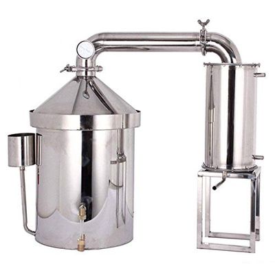 12L-70L litres Stainless Household Moonshine Still Water Distiller White Spirit Brandy Grape Wine Vodka Essential Oil Pure Dew Brew Kits Machine with Water Pump Exhaust Valve