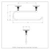 Allied Brass PR-25EC Prestige Regal Under Cabinet Paper Towel Holder, Matte Gray view 2