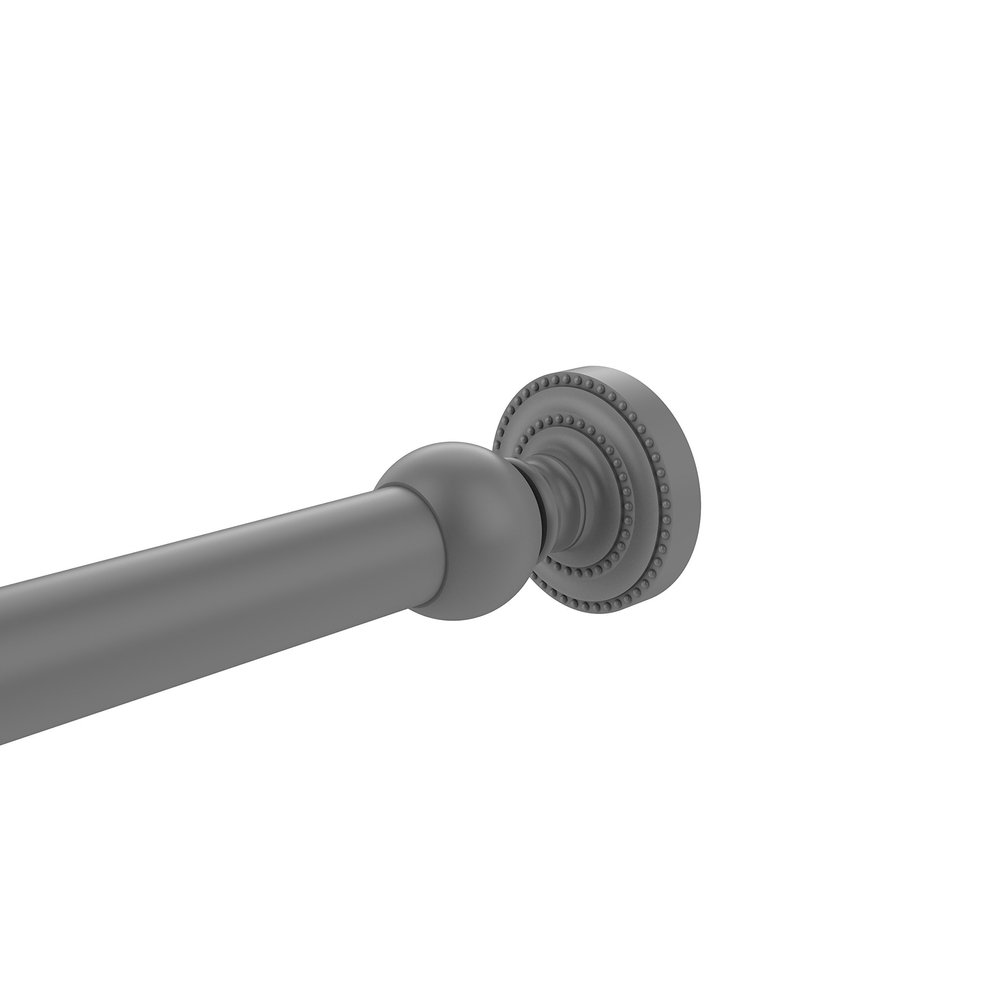 Allied Brass DT-99 Dottingham Collection Shower Rod Bracket, Matte Gray