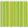 Ambesonne Lime Green Shower Curtain, Pastel Toned Vertical Bands Striped Lines Geometric Soft Print, Cloth Fabric Bathroom Decor Set with Hooks, 69" W x 70" L, Pale Green Yellow view 2