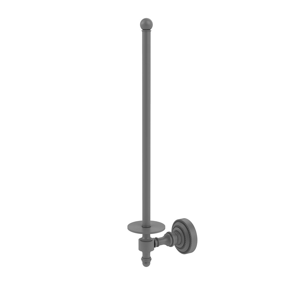 Allied Brass Retro Dot Collection Wall Mounted Paper Towel Holder, Matte Gray