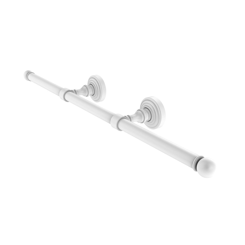 Allied Brass WP-GT-3-WHM Waverly Place Collection Wall Mounted Horizontal Guest Towel Holder, Matte White