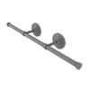 Allied Brass QN-GT-3 Que Collection Wall Mounted Horizontal Guest Towel Holder, Matte Gray view 1