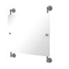 Allied Brass Prestige Skyline Landscape Rectangular Frameless Rail Mounted Wall Mirror, Matte Gray view 1