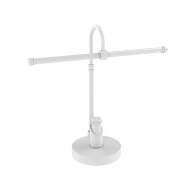 Allied Brass TR-52-WHM Tribecca Collection 2 Arm Guest Holder Towel Stand, Matte White