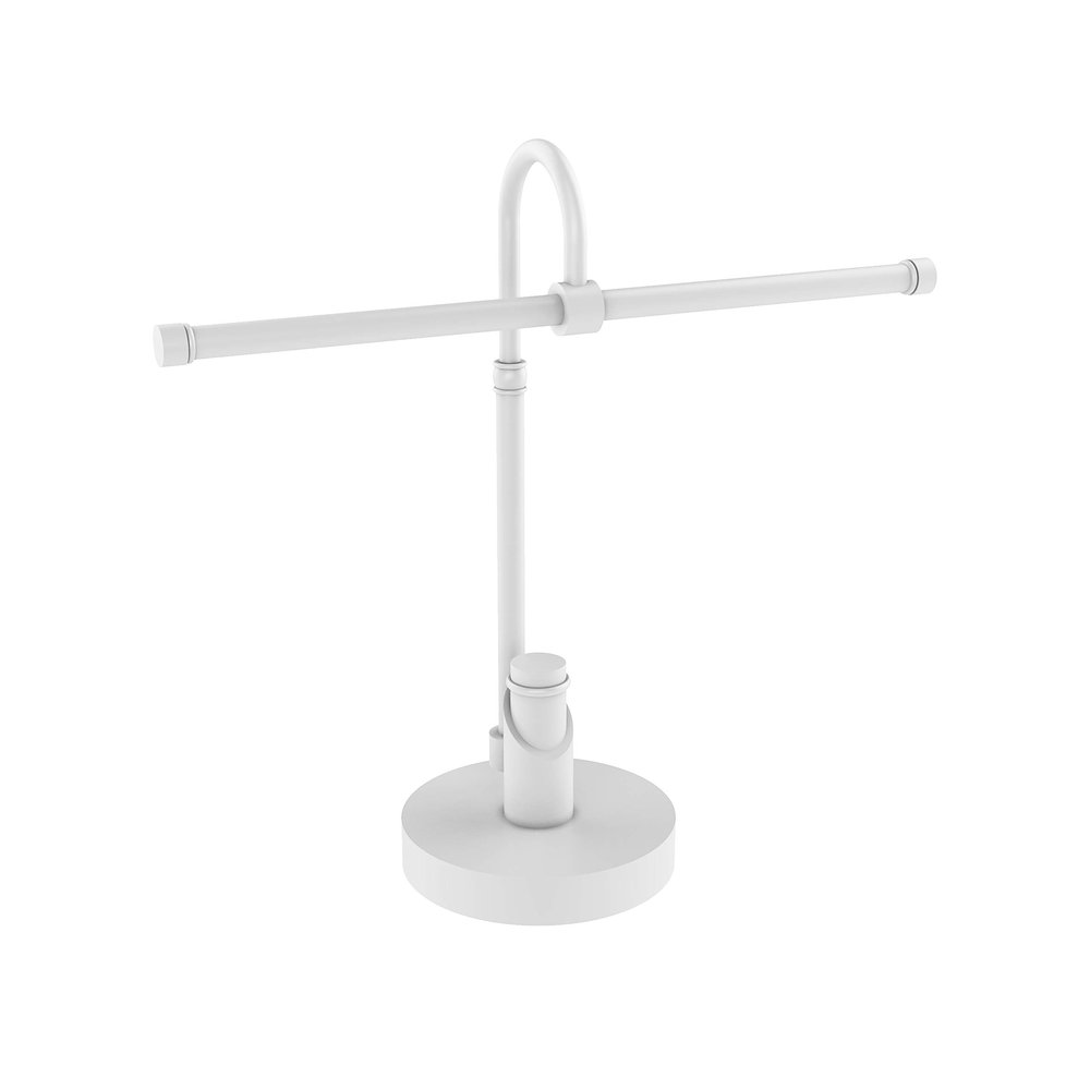 Allied Brass TR-52-WHM Tribecca Collection 2 Arm Guest Holder Towel Stand, Matte White