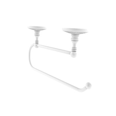 Allied Brass Prestige Monte Carlo Under Cabinet Paper Towel Holder, Matte White