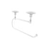 Allied Brass Prestige Monte Carlo Under Cabinet Paper Towel Holder, Matte White view 1