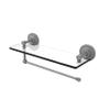 Allied Brass Prestige Regal Collection 16 Inch Glass Shelf Paper Towel Holder, Matte Gray view 1