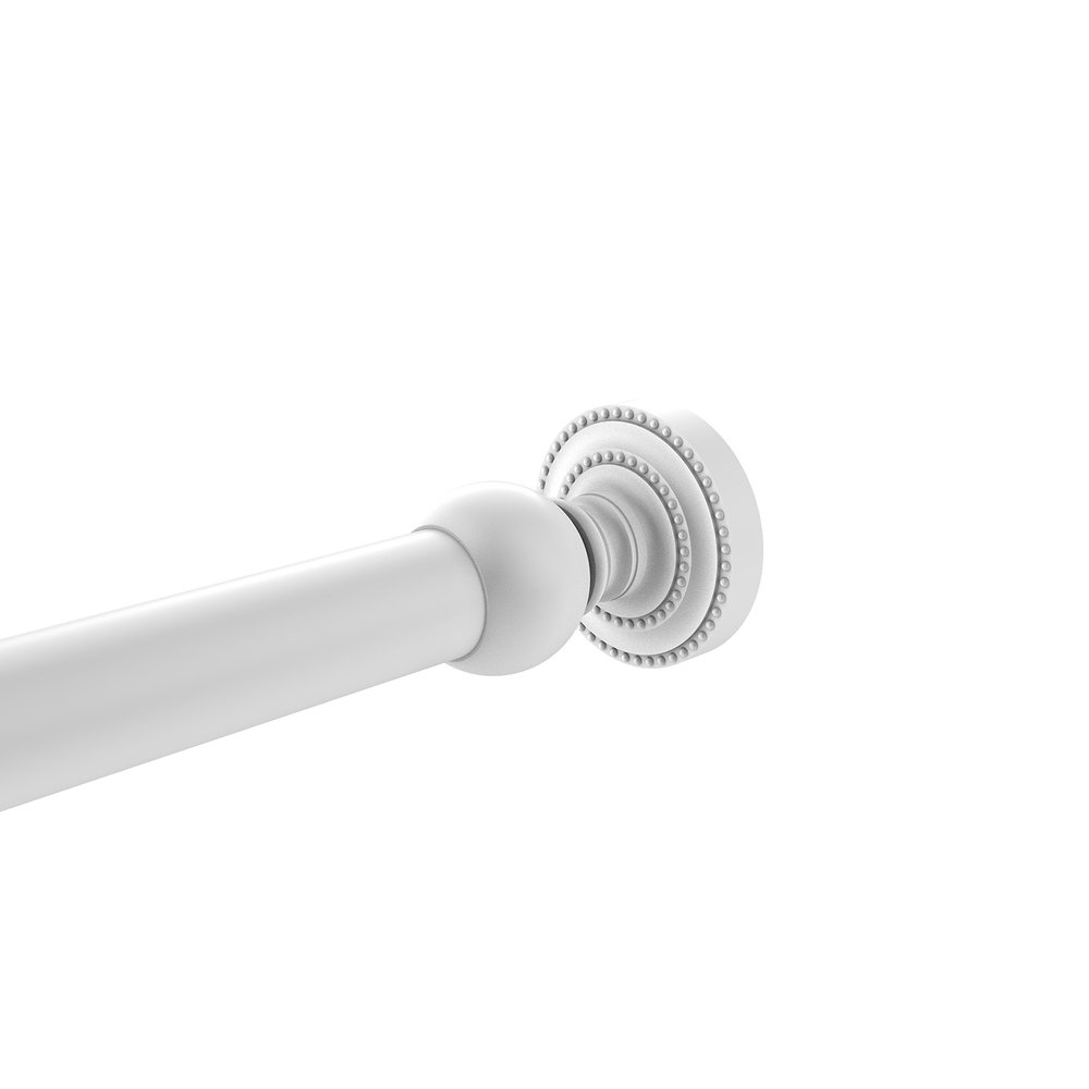 Allied Brass DT-99 Dottingham Collection Shower Rod Bracket, Matte White