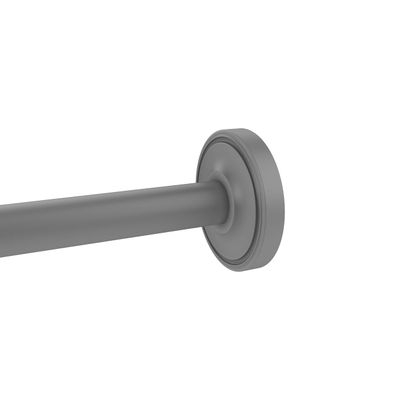 Allied Brass PR-98 Prestige Regal Collection Curtain Shower Rod Bracket, Matte Gray