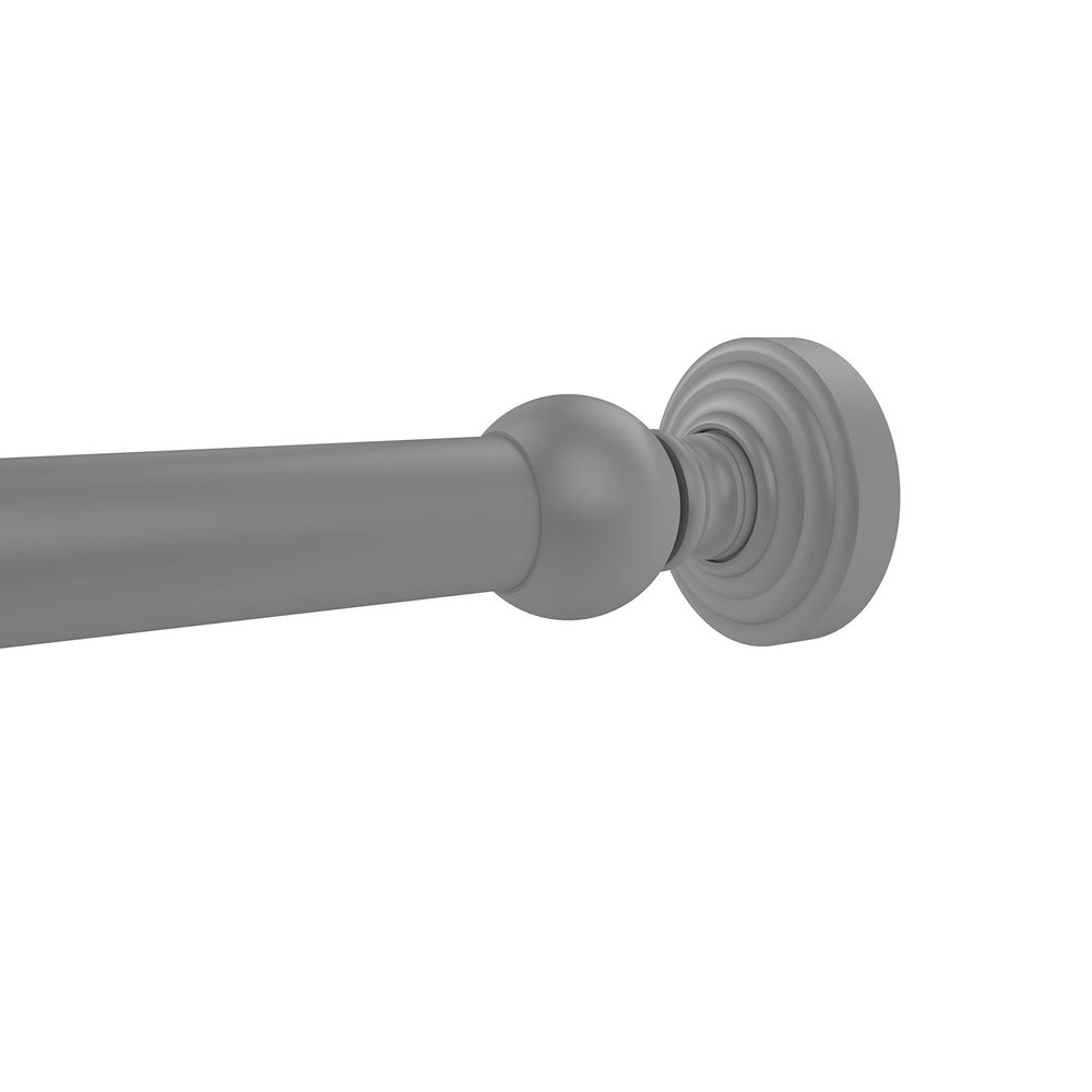 Allied Brass WP-99 Waverly Place Collection Curtain Shower Rod Bracket, Matte Gray