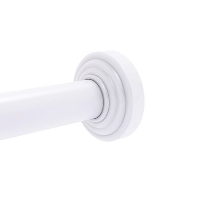 Allied Brass WP-98 Waverly Place Collection Curtain Shower Rod Bracket, Matte White